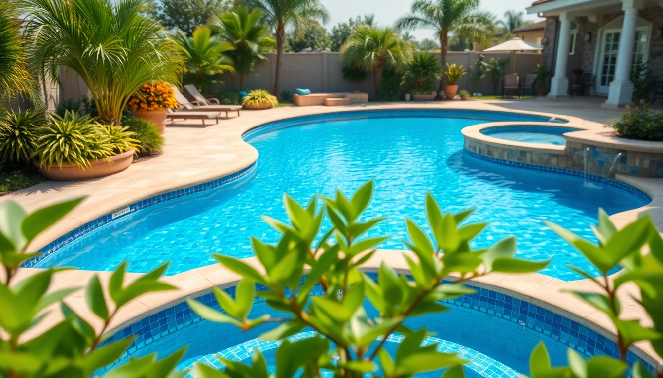 Stunning remodeled pool showcasing luxurious designs and vibrant colors for a pool remodel.